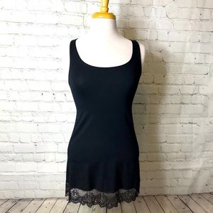 Only Hearts black tank tunic with lace